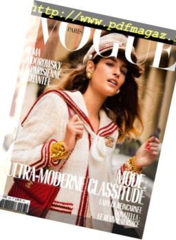 Vogue Paris – avril 2018