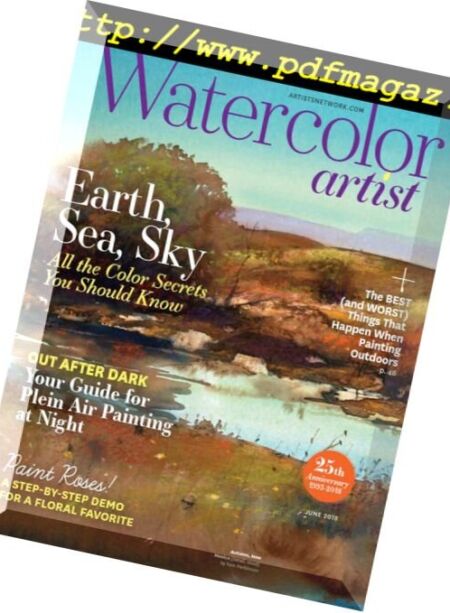 Watercolor Artist – April 2018 Cover