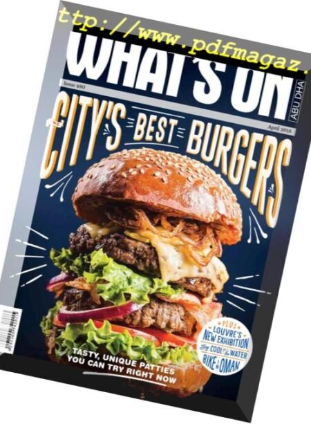 What’s On Abu Dhabi – April 2018 Cover