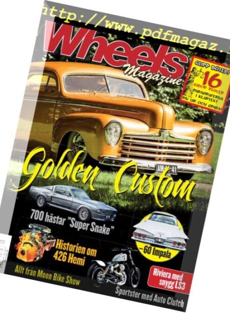 Wheels Sverige – 17 april 2018 Cover
