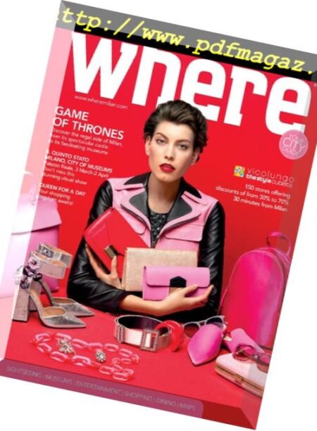 Where Milan – March 2018 Cover