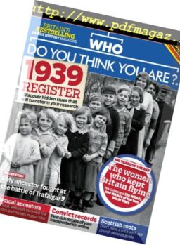 Who Do You Think You Are – April 2018