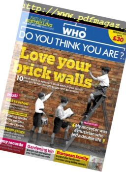 Who Do You Think You Are – May 2018