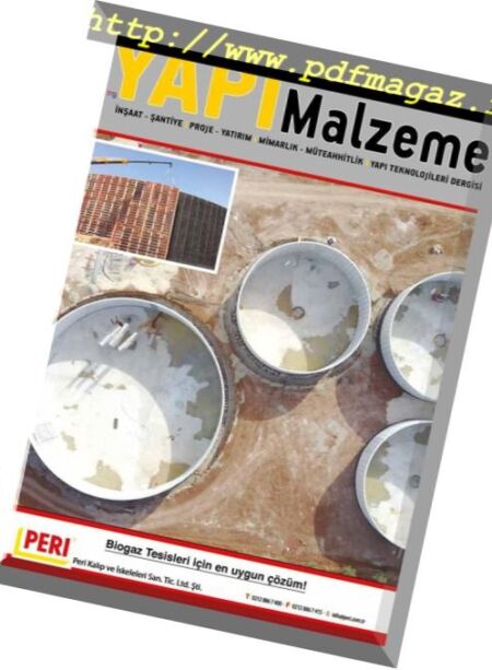 Yapi Malzeme – Mart 2018 Cover