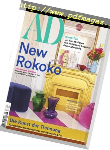 AD Architectural Digest Germany – Juni 2018 Cover
