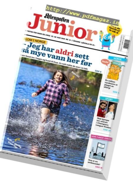 Aftenposten Junior – 22 mai 2018 Cover