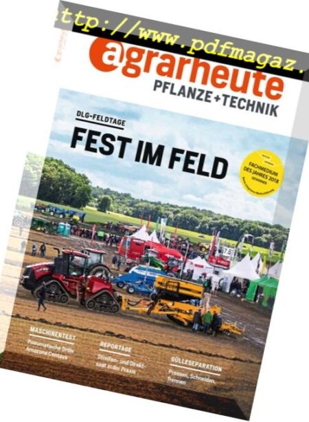 Agrarheute Pflanze + Technik – Juni 2018 Cover