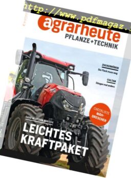 Agrarheute Pflanze + Technik – Mai 2018