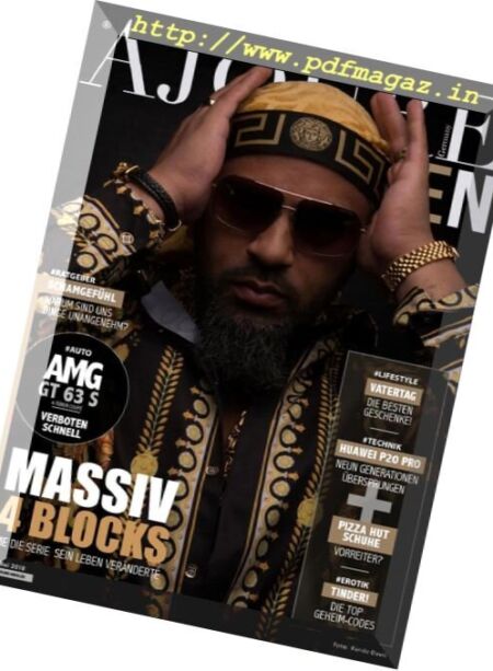 Ajoure Men – Mai 2018 Cover