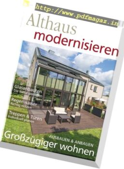 Althaus Modernisieren – Juni-Juli 2018