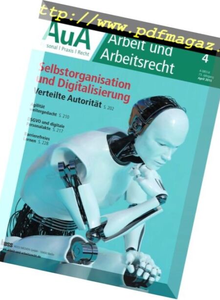 Arbeit und Arbeitsrecht – April 2018 Cover