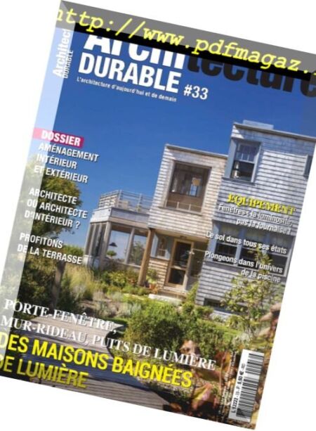 Architecture Durable – mai 2018 Cover