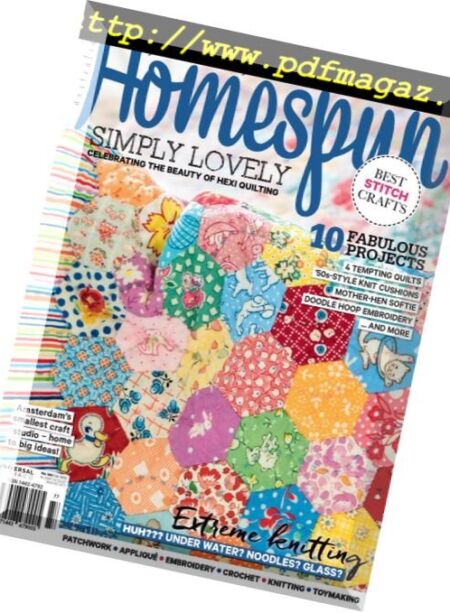 Australian Homespun – May 2018 Cover
