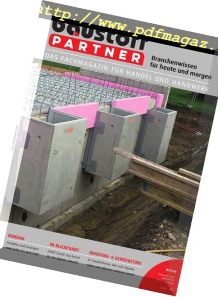 Baustoff Partner – Mai 2018 Cover