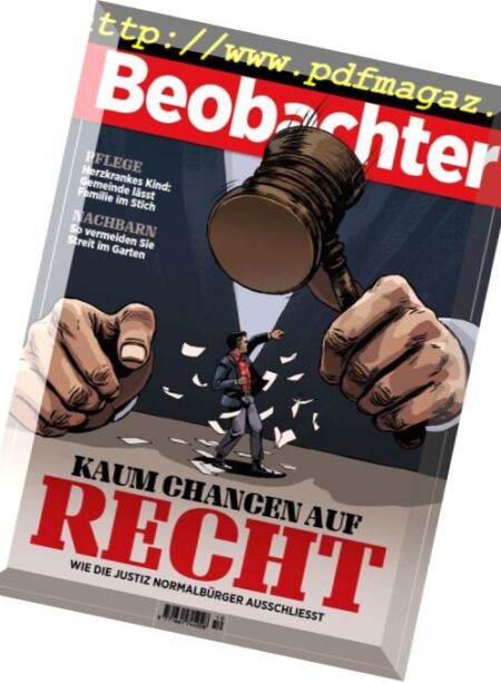 Beobachter – 11 Mai 2018 Cover