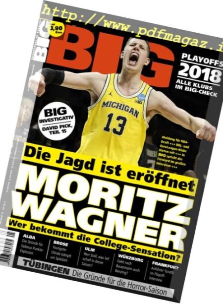 BIG – Basketball in Deutschland – Mai 2018 Cover