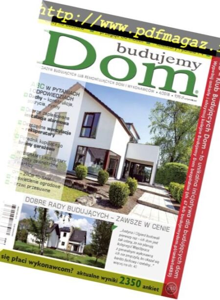 Budujemy Dom – Kwiecien 2018 Cover