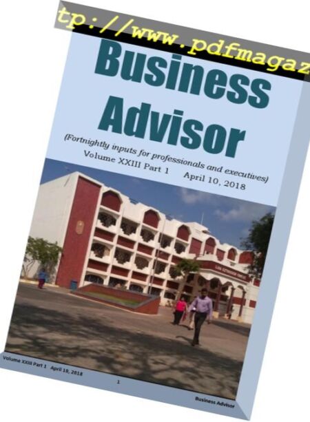 Business Advisor – 9 April 2018 Cover