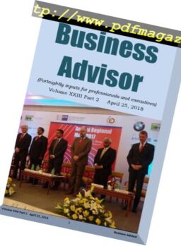 Business Advisor – April 24, 2018
