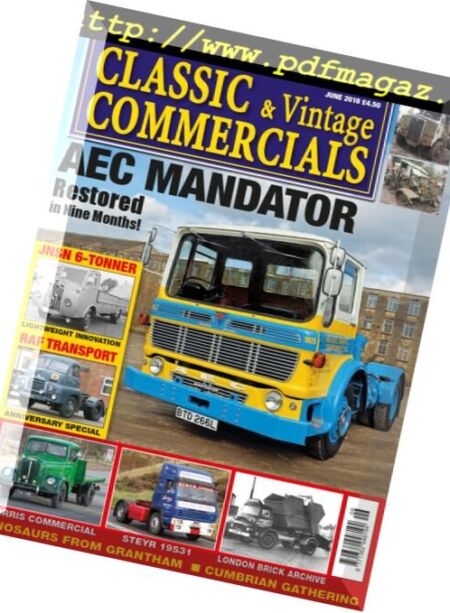 Classic & Vintage Commercials – June 2018 Cover