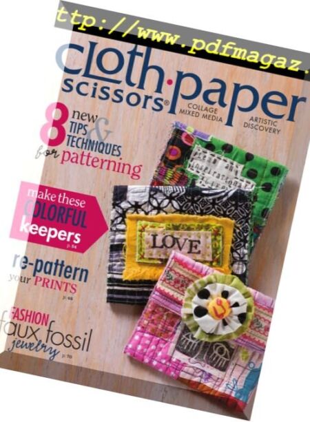 Cloth Paper Scissors – January-February 2015 Cover