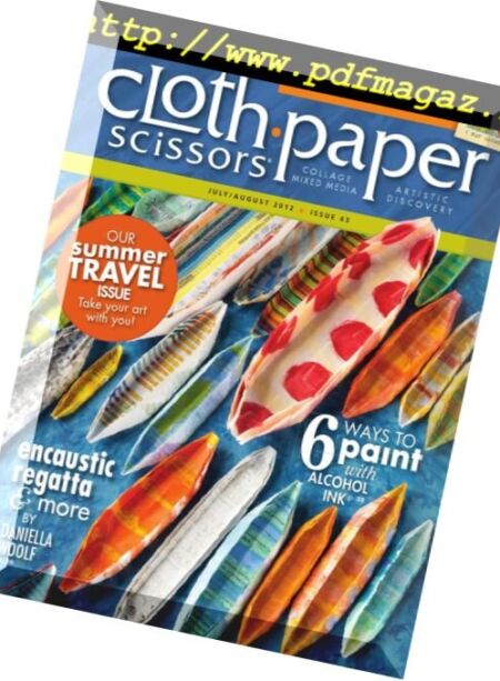 Cloth Paper Scissors – July-August 2012 Cover