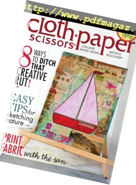 Cloth Paper Scissors – July-August 2014 Cover