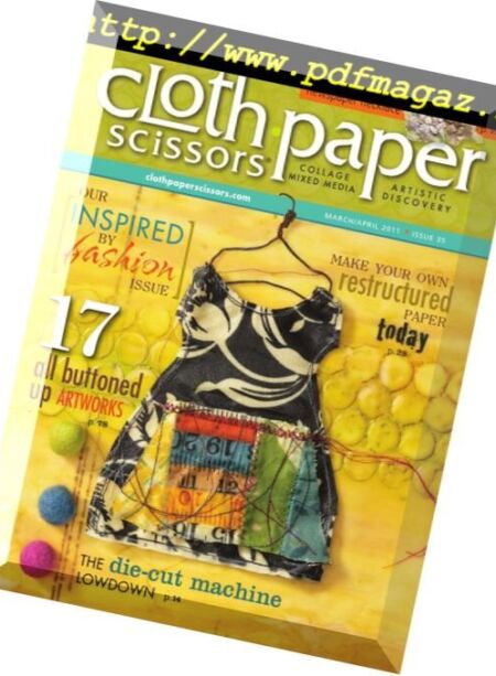 Cloth Paper Scissors – March-April 2011 Cover