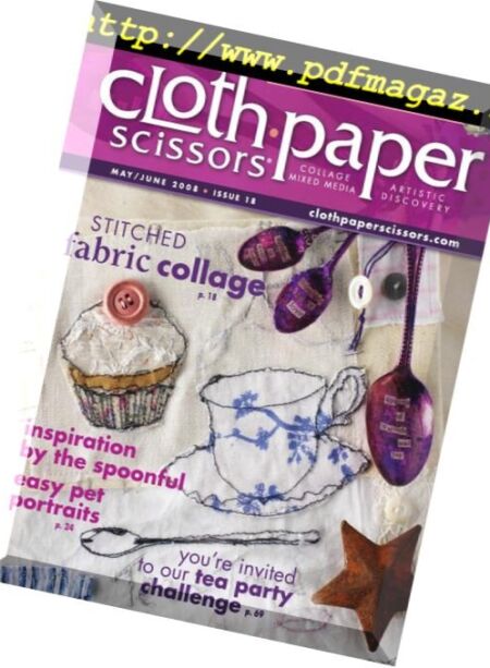 Cloth Paper Scissors – May-Jun 2008 Cover