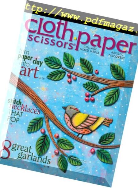 Cloth Paper Scissors – November-December 2015 Cover