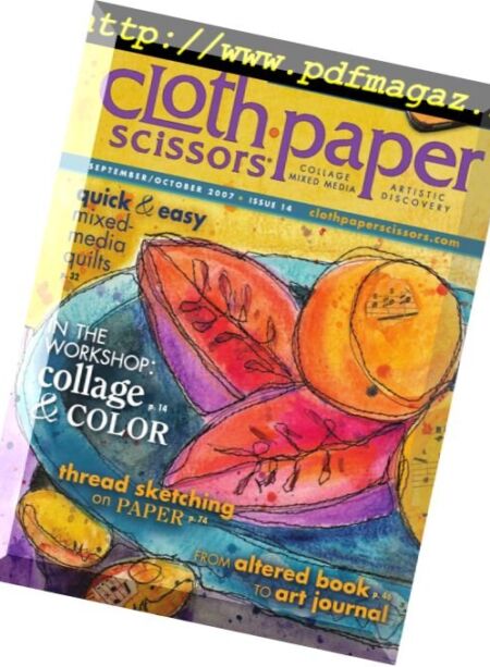 Cloth Paper Scissors – September-October 2007 Cover