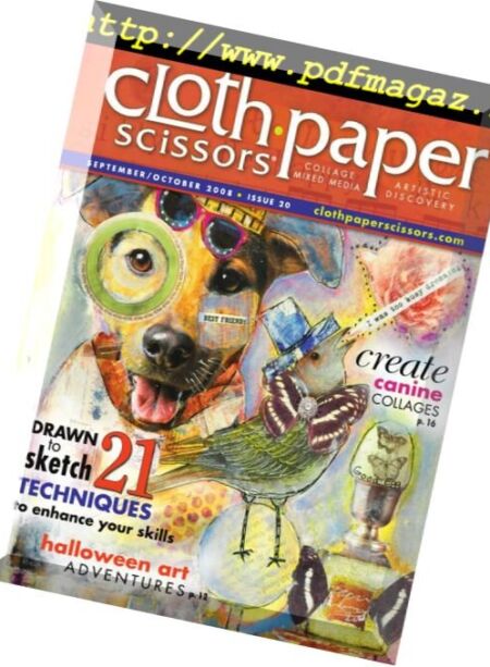 Cloth Paper Scissors – September-October 2008 Cover