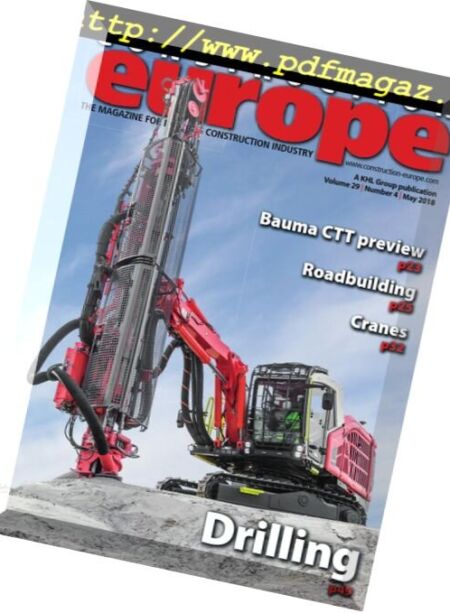 Construction Europe – May 2018 Cover