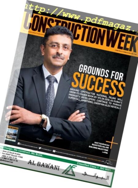 Construction Week Middle East – 14 April 2018 Cover