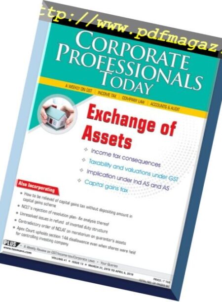 Corporate Professional Today – 31 March 2018 Cover