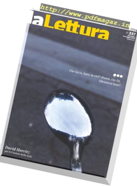 Corriere della Sera La Lettura – 13 Maggio 2018 Cover