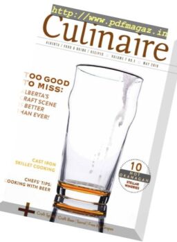 Culinaire Magazine – May 2018