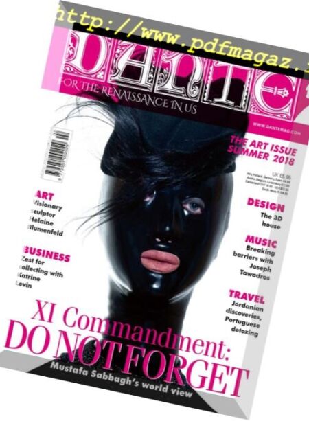 Dante – June 2018 Cover