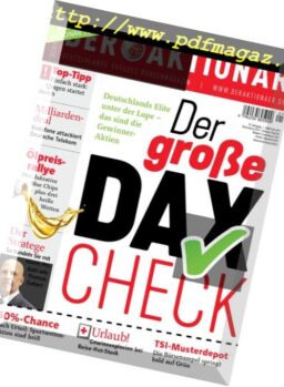 Der Aktionar – 18 Mai 2018