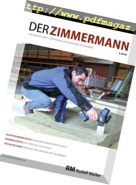 Der Zimmermann – Nr.5, 2018 Cover