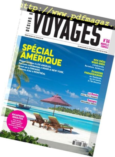 Desirs de Voyages – avril 2018 Cover