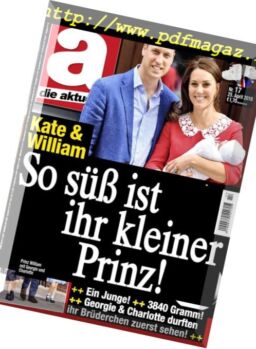 Die aktuelle – 25 April 2018