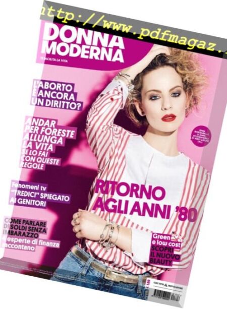 Donna Moderna – 16 maggio 2018 Cover