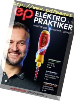 Elektropraktiker – April 2018