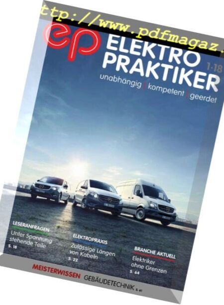 Elektropraktiker – Januar 2018 Cover
