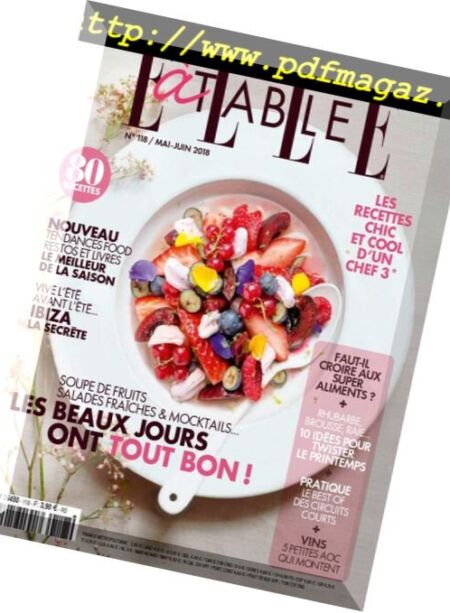 Elle a Table – mai 2018 Cover