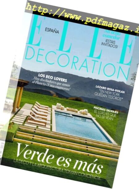Elle Decoration Espana – junio 2018 Cover