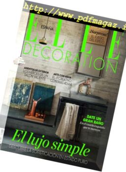 Elle Decoration Espana – mayo 2018
