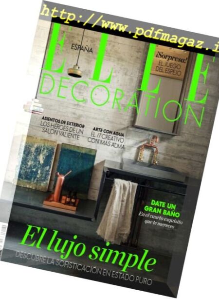 Elle Decoration Espana – mayo 2018 Cover