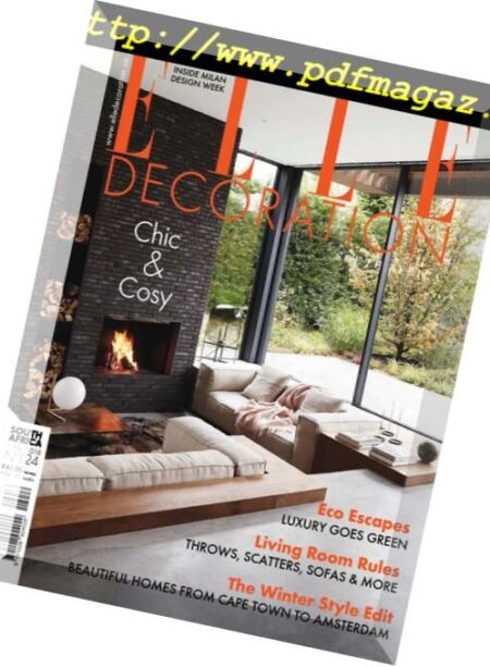 Elle Decoration South Africa – June 2018 Cover